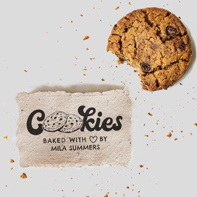 Cookies Baked With Love by custom Name Self-inking Stamp (Creator Uploaded)