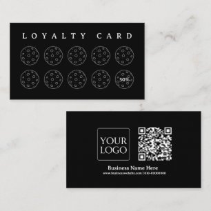 Cookies Bakery Baker Coffee Shop Homemade Business Loyalty Card