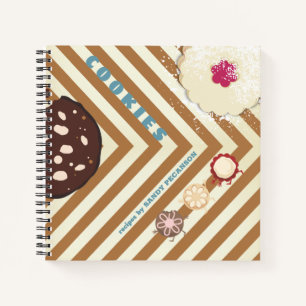 Cookies baking personalized cookbook recipe notebook
