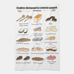 Cookies by AI Weirdness - Kitchen towel