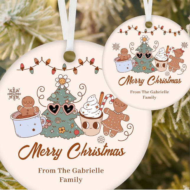 Cookies Christmas Birthday Party Ceramic Ornament (Creator Uploaded)