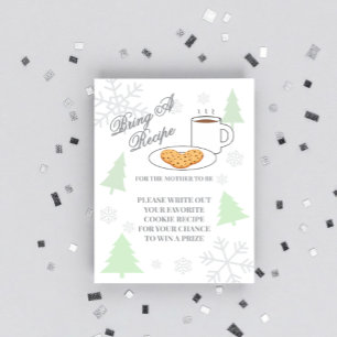 Cookies & Cocoa Baby Shower Recipe Enclosure Card