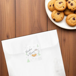 Cookies & Cocoa Baby Shower Square Sticker