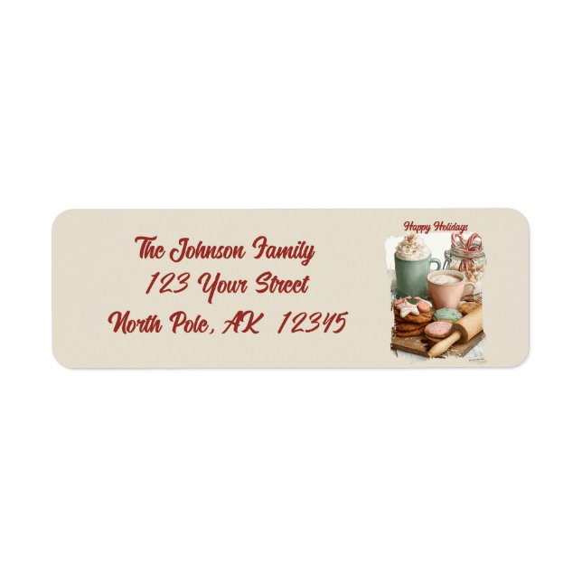 Cookies, Cocoa & Christmas Cheer Address (Front)