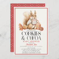 Cookies & Cocoa Hot Chocolate Squirrel Baby Shower