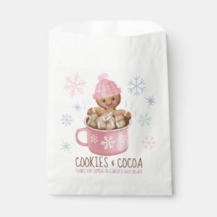 Cookies & Cocoa Winter Girl Baby Shower Favour Bag