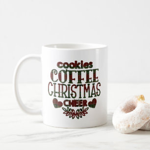 Cookies Coffee Christmas Cheer Personalized Quote Mug