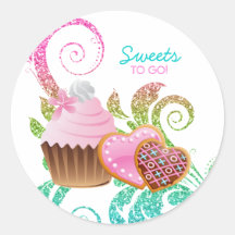 Cookies Cupcake Bakery Cute Swirl Modern glitter