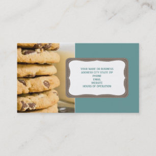 Cookies de chips chocolat Cartes de visite