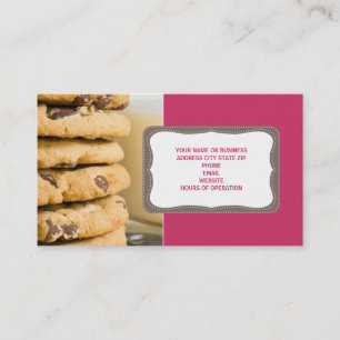 Cookies de chips chocolat Cartes de visite