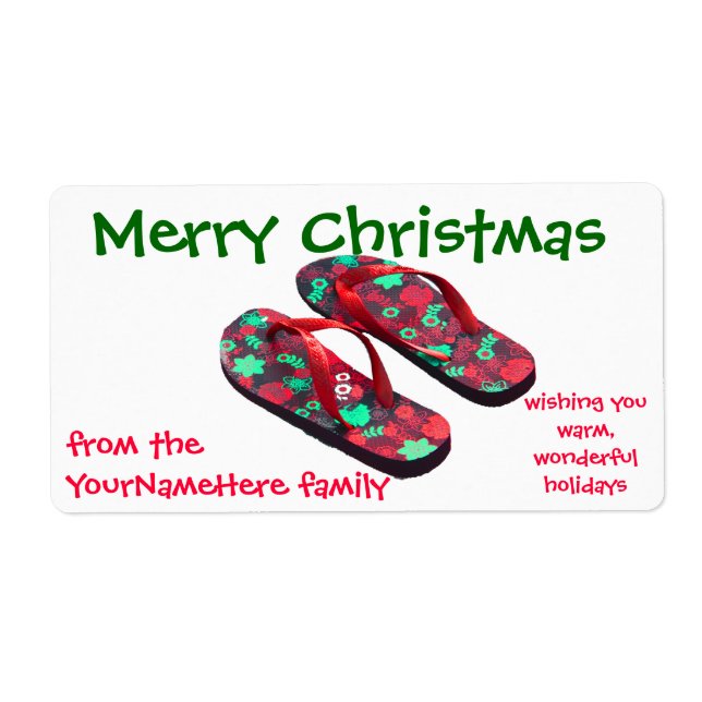 Cookies de Noël Étiquette cadeau (Devant)