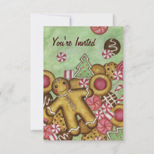 Cookies de Noël Gingerpain Invitations