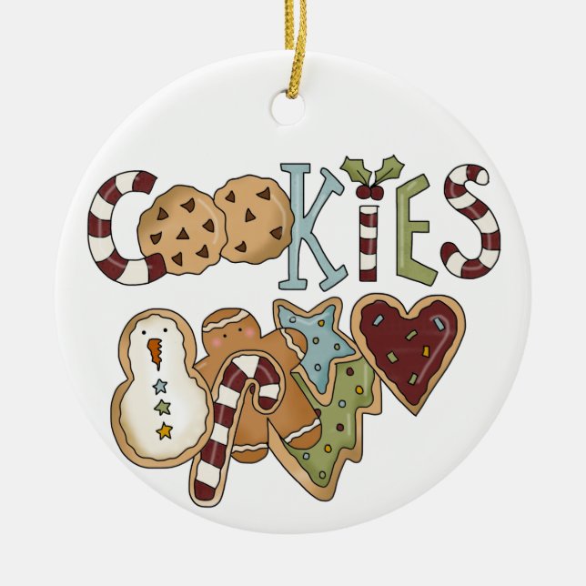 Cookies de Noël Ornement de vacances (Devant)