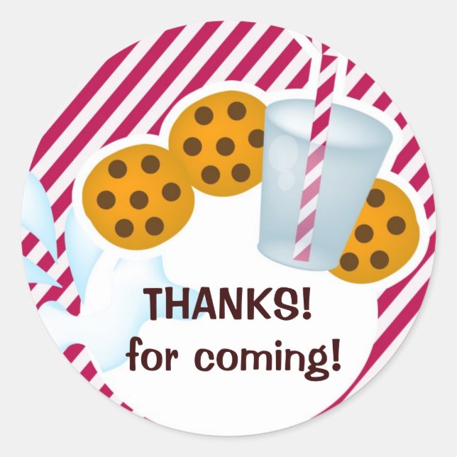 Cookies et autocollants au lait (Devant)