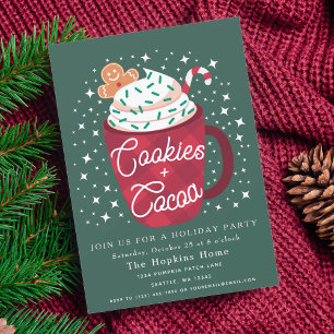 Cookies et cacao Fête Invitation