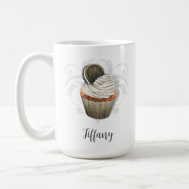 Cookies et crème cupcake mug (Gauche)