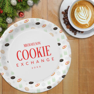 Cookies Exchange Party Paper Plate
