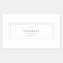 Cookies Food Label Stickers