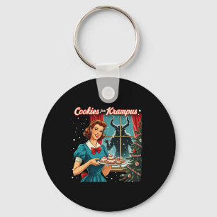 Cookies For Krampus Funny Christmas Xmas Krampus G Keychain