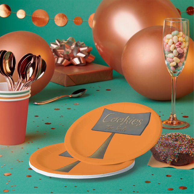 Cookies For Sale Paper Plates (Creator Uploaded)