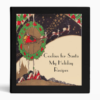 Cookies for Santa Art Deco Recipe Binder