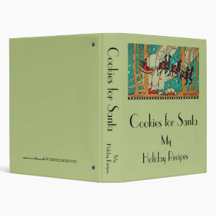Cookies for Santa Art Deco Recipe Binder
