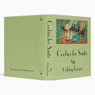 Cookies for Santa Art Deco Recipe Binder