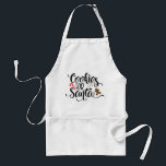 Cookies For Santa Christmas Baking Standard Apron<br><div class="desc">This is a fun little design with a playful trendy font just in time for the holidays. 'Cookies for Santa' is perfect for both holiday fashion and home decor items. Please contact me if you would like this design on a specific item in a specific color and personalized. There is...</div>