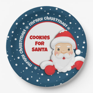 Cookies for Santa Custom Christmas Plates