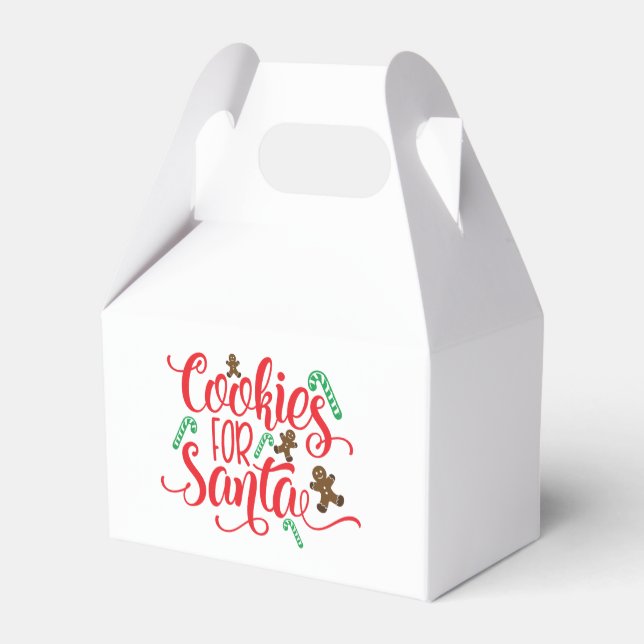 Cookies for Santa Favor Box (Back Side)