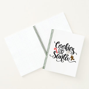 Cookies for Santa Fun Christmas Notebook