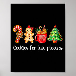 Cookies For Two Please,christmas Pregnancy Announc Poster