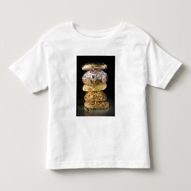 Cookies in a stack toddler t-shirt (Front)