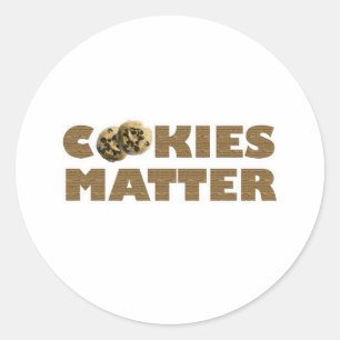 Cookies Matter Classic Round Sticker