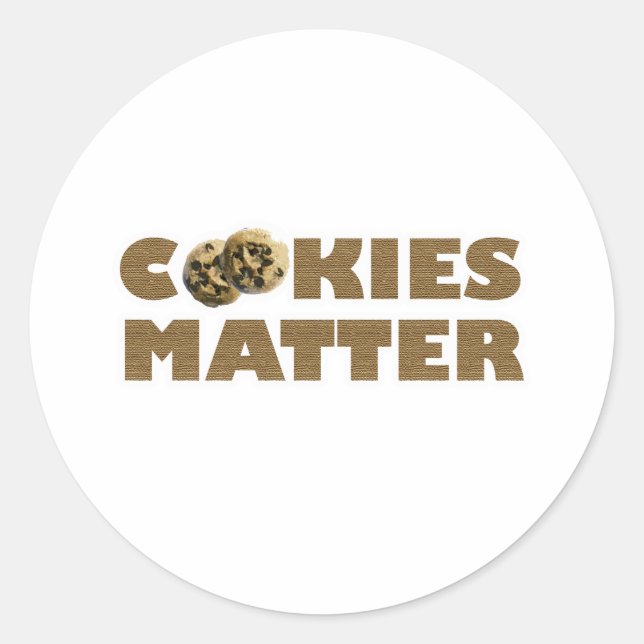 Cookies Matter Classic Round Sticker (Front)