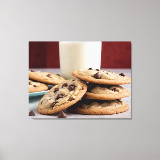 Cookies & Milk Canvas Print (Front)