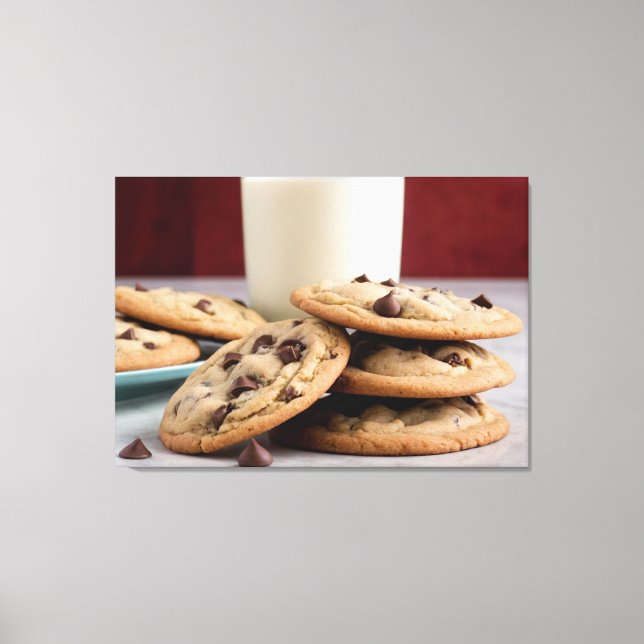 Cookies & Milk Canvas Print (Front)