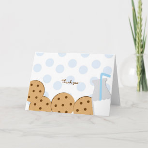 Cookies modernes et Lait Merci Cartes de notes