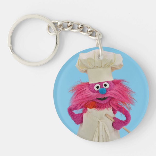 Cookie's Monster Food Truck | Gonger Posing Keychain (Front)
