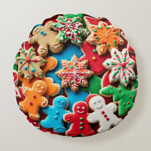 Cookies round pillow