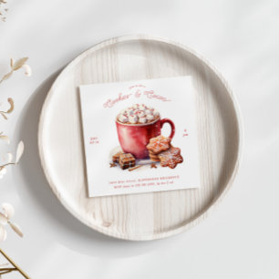 Cookies rustiques et cacao Fête Invitation
