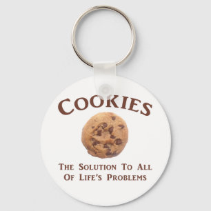 Cookies solve Problems Keychain