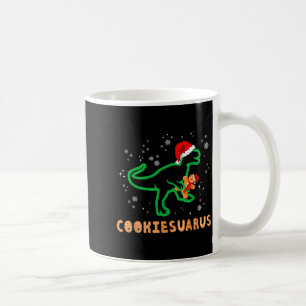 Cookiesaurus Christmas Dinosaur Rex Sugar Cookie  Coffee Mug