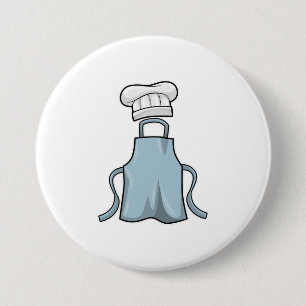 Cooking apron and Cooking hat 3 Inch Round Button