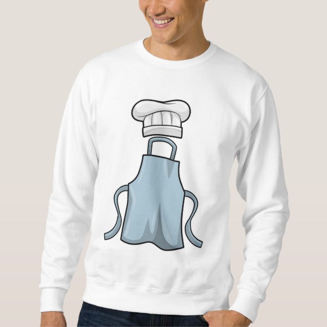Cooking apron and Cooking hat Sweatshirt (Front)
