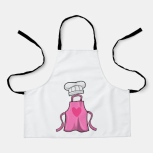 Cooking apron and Cooking hat with Heart