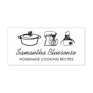 Cooking bakery homemade foodist self-inking stamp