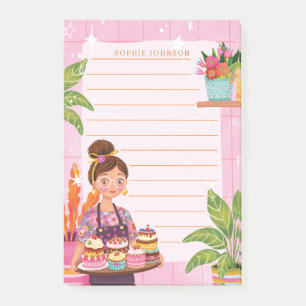 Cooking Baking Kitchen Cute Flowers Floral Girly Post-it Notes