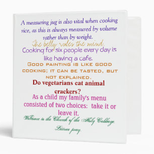 Cooking Binder