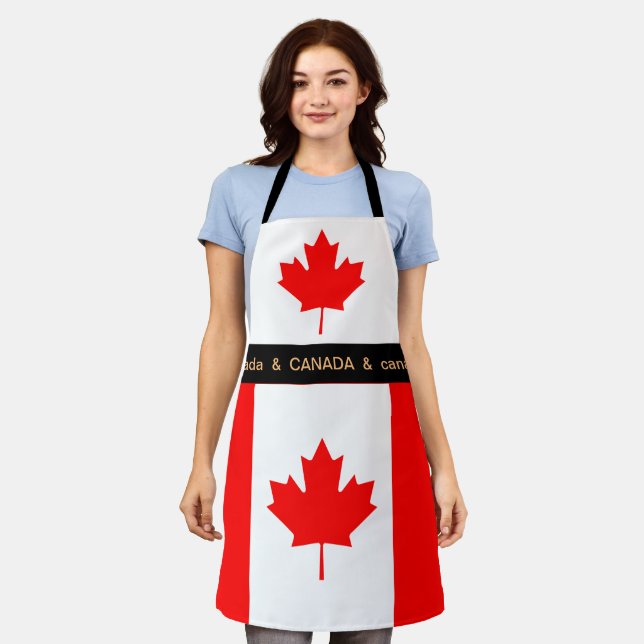 Cooking Canada & Canadian Flag Chefs kitchen Apron (Worn)